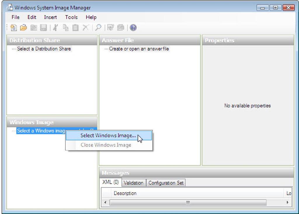 di Windows. Individuare la cartella C:\Vista_Installation > install.wim > Apri.