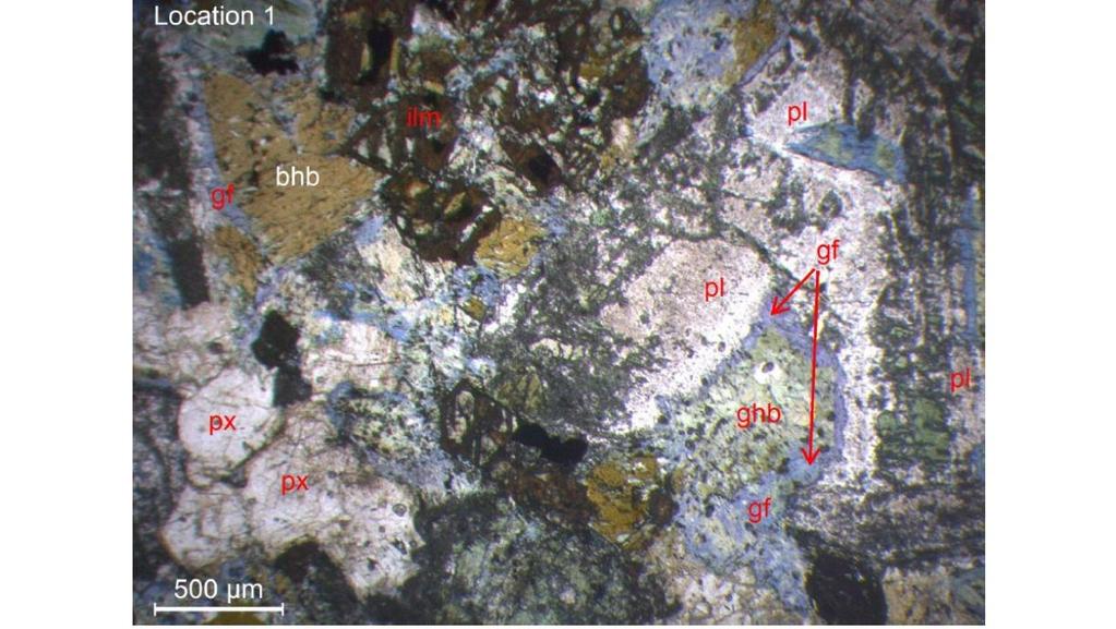 META-GABBRI Struttura isotropa-granofelsica omeoblastica Minerali principali: