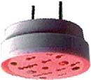 Indicatore buzzer con flash rosso con testa circolare Tensione: 24V Tensione isolamento: 380V Ø30x62mm