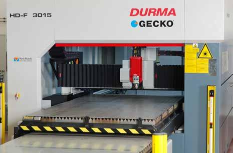 Zoom ZOOM Laser fibra Gecko-Durma HD-F 3015 4 kw Il gruppo GECKO-DURMA comprende e riconosce le sfide, le esigenze e le aspettative del settore manifatturiero Italiano Tramite la ricerca e lo