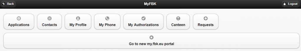 Accesso al sistema myfbk.