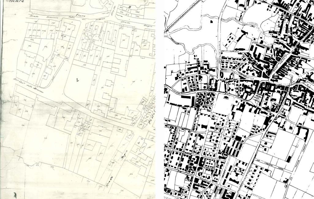 Mappa n. 5 - Catasto Austro-Italiano, estratto Tav.