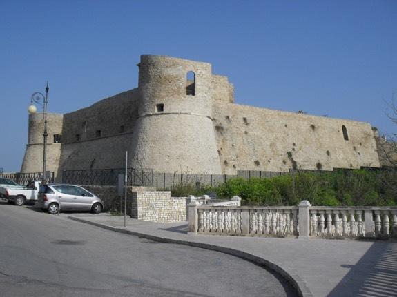 Il castello sorge sul colle della