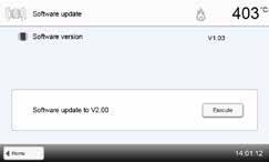 5. Utilizzo e configurazione 5.4.5 Update (aggiornamento) del software Un update del software può essere caricato facilmente sull apparecchio tramite USB Stick.
