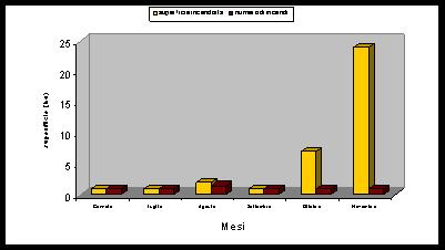 superficie (ha) l indagine ha riguardato anche agli incendi boschivi Dati