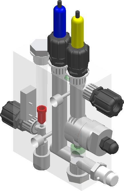 CELLA AMPEROMETRICA APERTA PRO-CG-CL3 DESCRIZIONE Le sonde amperometriche aperte offrono una misura stabile e precisa. La rilevazione viene effettuata tramite un elettrodo rame e platino.