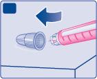 Guardi sempre il contatore della dose per sapere quante dosi unitarie sta iniettando. Tenga premuto il pulsante di iniezione fino a quando il contatore della dose non mostra 0.