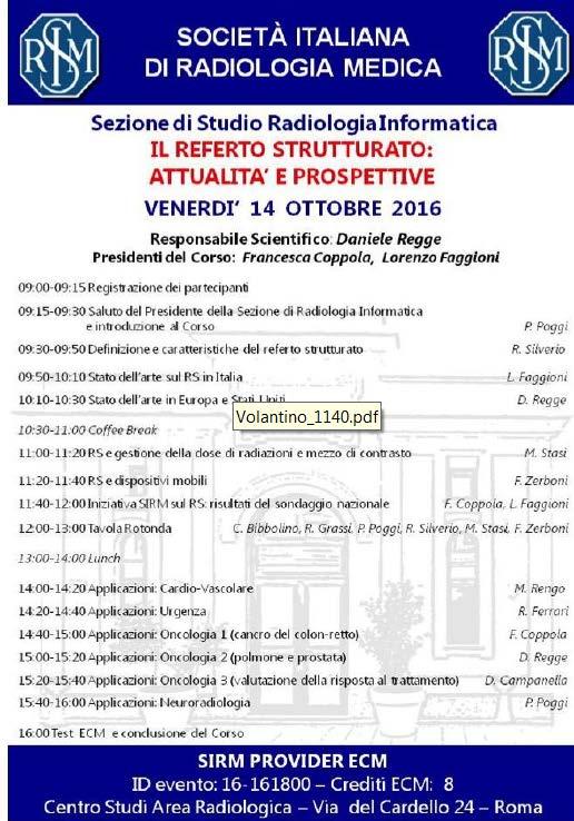 Dipartimento Integrato Interaziendale Diagnostica per Immagini Direttore: Prof.