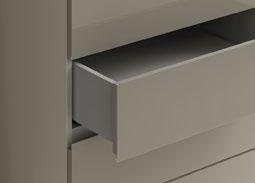 Frontali cassetti Drawer fronts Modularità Modularity Finiture Finishes Finiture girocassetto Drawer frame finishes Legno, Wood H