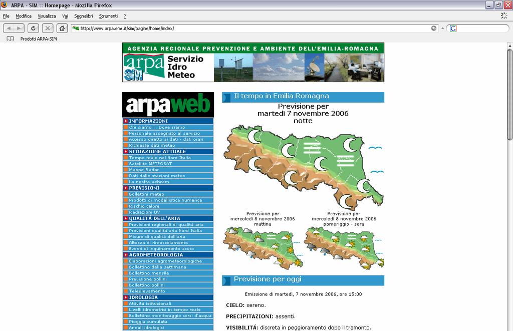 Gestione archivi climatici www.arpa.emr.