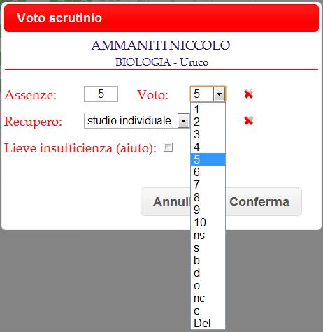 Le proposte di voto di ogni docente non potranno più essere modificate. Sarà possibile invece cambiare il voto di consiglio. 4.3.