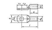 Sistemi di connessione elettrica Capicorda tubolari di rame e connettori n Terminali tubolari, rame 0,75-630 mm² Serie L n Con foro d ispezione n Il materiale temprato ottimizza le caratteristiche