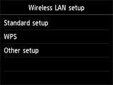 metodi di connessione (To other connection methods). Passare alla schermata Impostazione standard. Metodo pulsante d-a Selezionare il metodo di connessione più adatto fra i seguenti.