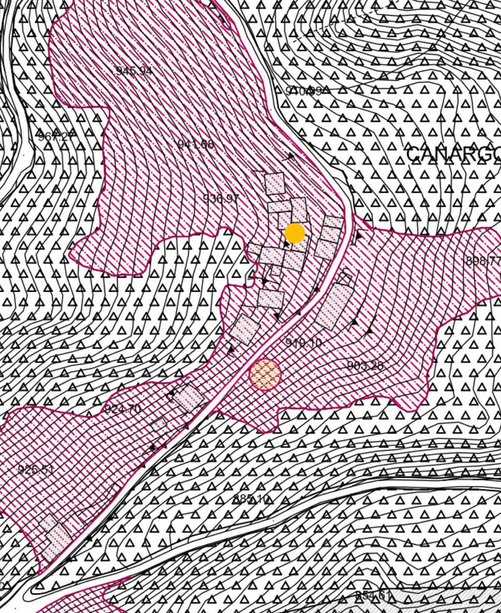 REGIMAZIONE CANALE STRADOTT IN LOCALITÀ CANARGO ESTRATTO DI P.G.T. - PR1.