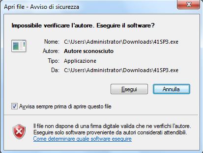 1.c) Chi utilizza Google Chrome avrà le seguenti schermate: In basso apparirà la seguente striscia Attendere il prelievo dell archivio che può