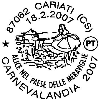 104 RICHIEDENTE: Circolo Filatelico Città di Cariati SEDE DEL SERVIZIO: C.so XX Settembre - P.
