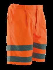 tessuto con fibbie in plastica, chiusura  Peso del tessuto: 230 grammi Colori: arancio Marte bib trouser: high visibility twill, 60% cotton and 40% polyester, 1 big pocket on the chest with zip