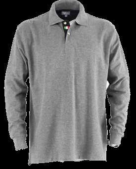 Colori: nero/grigio e grigio/nero Malaga polo shirt, 100% combed cotton fabric, weight 220