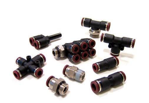 Line 301-302 Raccordi automatici Push-in fittings Dati tecnici - Technical data Applicazioni - Applications aria compressa/vuoto - compressed air/vacuum Fluido - Fluid aria (no altri fluidi) - air