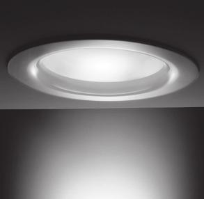 Eye design Emiliana Martinelli, 2005 lampada da incasso a luce diretta orientabile. Struttura in alluminio verniciato nel bianco.
