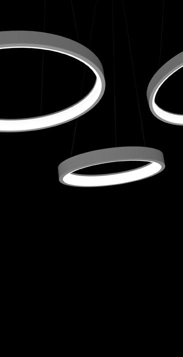 Lunaop design Emiliana Martinelli, 2005-205 codice dimensione kg lampada a sospensione a luce diffusa, struttura in alluminio verniciato nei colori bianco grigio o nero.