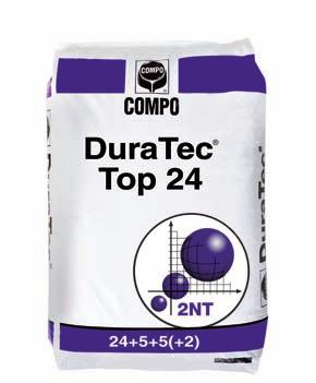 COMPO EXPERT Confezioni DuraTec Top 14 DuraTec Top 21 DuraTec Top 24 14+7+14(+2) 21+5+9(+2) 24+5+5(+2) COMPOSIZIONE 14% Azoto (N) totale 6% Azoto (N) nitrico 8% Azoto (N) ammoniacale 7% Anidride