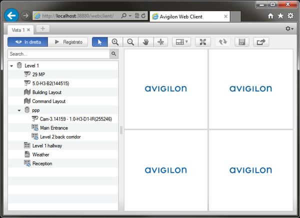 Avigilon Control Center Enterprise Web Client