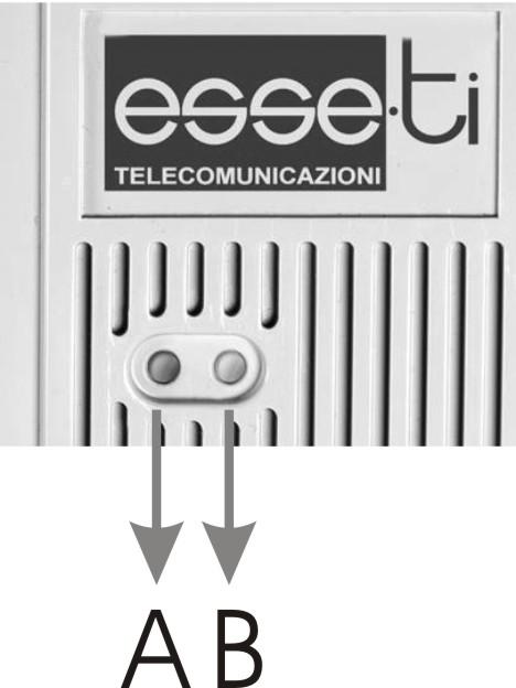 Led Le centrali Europa dispongono di 2 led visibili all esterno del cabinet: A Morsettiera Led Profilo in uso Stato Spento: profilo GIORNO Acceso: profilo NOTTE Lampeggio: profilo PERSONALIZZATO B