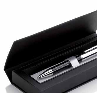 Important metal ball point pen packed in elegant gift box.