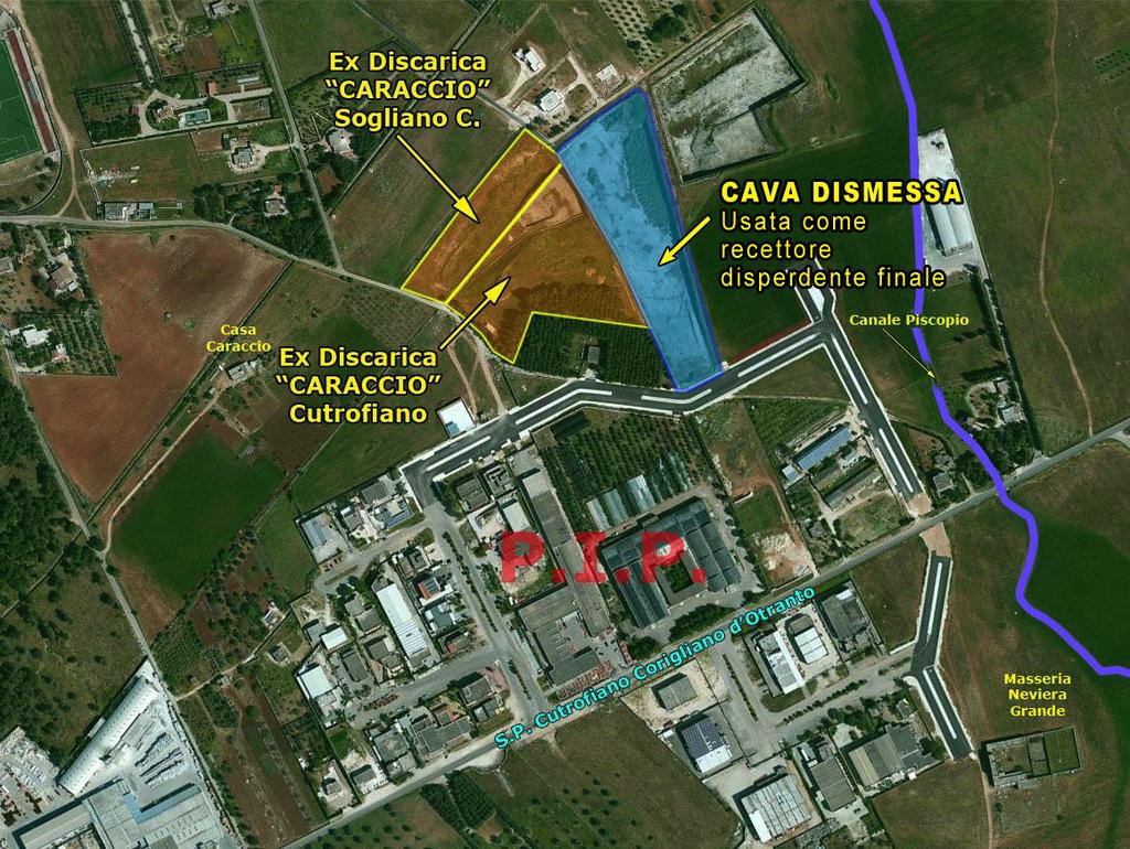 a) della rete di fogna nera, portandola, tramite idoneo impianto di sollevamento ad un pozzetto di disconnessione posto nelle vicinanze dell'impianto di sollevamento di Sogliano Cavour; b) della rete