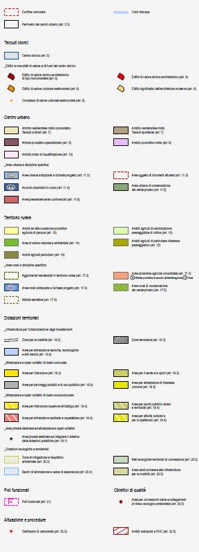 La cartografia di progetto: - è strutturata con criteri coerenti (inquadramenti, scala di rappresentazione, terminologia, simbologie, etc.