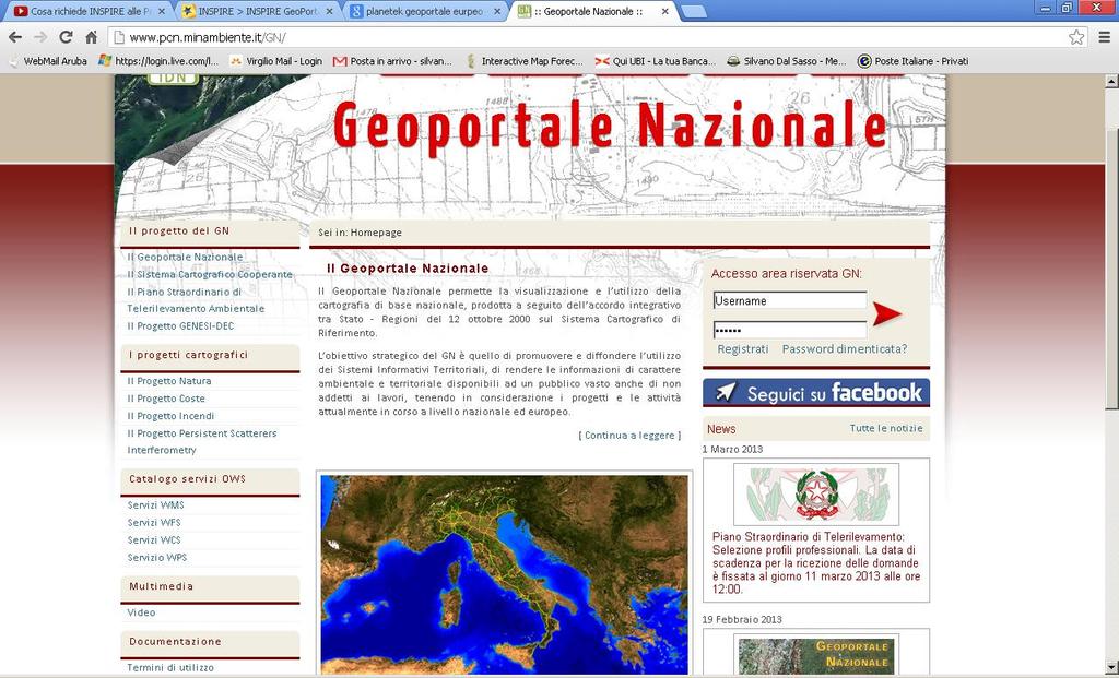 cartografia di base nazionale, prodotta a