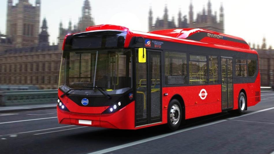 BYD ebus in Europe Giugno Luglio 2017 Londra :