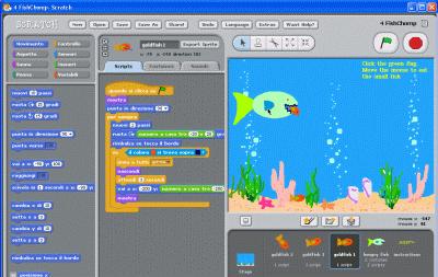 Scratch Scratch è un semplice ambiente di programmazione, gratuito, che utilizza un linguaggio di programmazione di