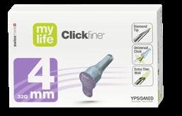 Scelta della lunghezza corretta dell ago per penna Codifica cromatica intuitiva mylife Clickfine DiamondTip con tecnologia a 6 sfaccettature e cannula a parete ultra sottile è disponibile