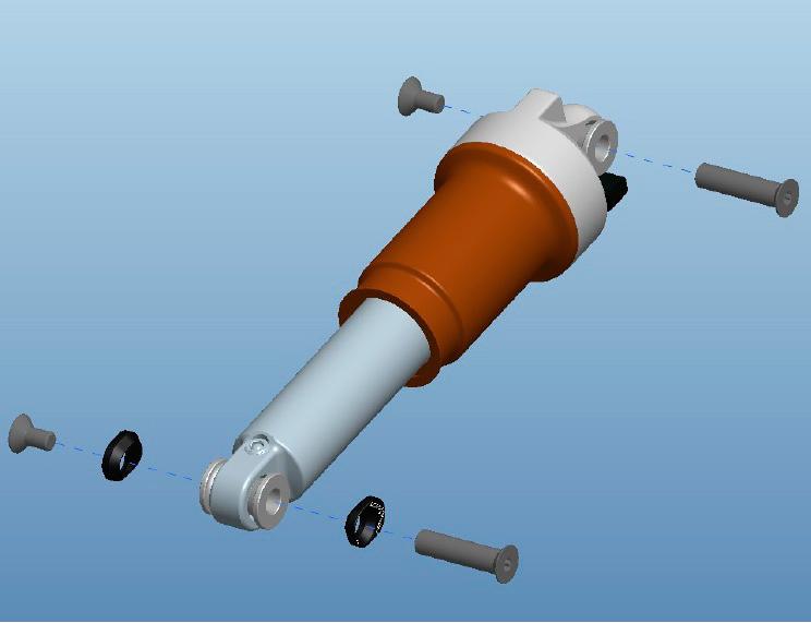 ASSEMBLAGGIO DEL DERAGLIATORE ANTERIORE Su tutti i modelli di telaio Genius LT è montato un deragliatore anteriore Shimano E-Type