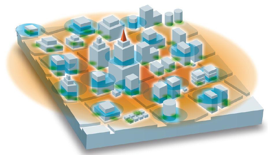 La banda a 800 MHz per il 4G LTE I sistemi LTE garantiscono un ampia flessibilità spettrale: 1.