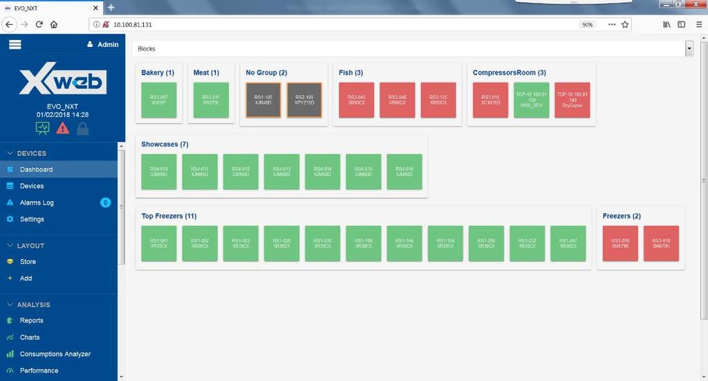 La mappa parametri può essere esportata in diversi formati (CVS/XLS/WIZMATE) e può essere riutilizzata per altri controllori all