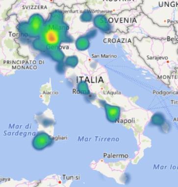 Mappa 4.7 Tasso STD di Mortalità per tutti i Tumori Maschi (Parametro >31,05 STD su 10.