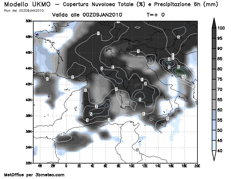 occidentale di correnti umide e a tratti instabili.