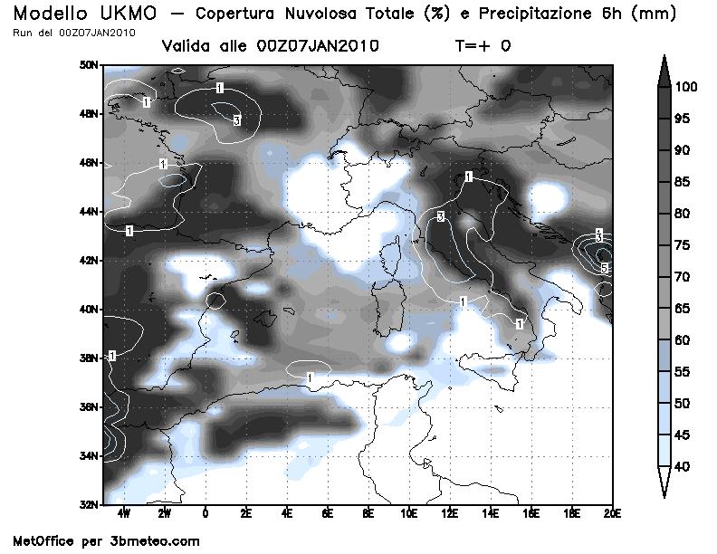 Copertura nuvolosa Situazione: Una nuova intensa perturbazione sta per giungere sull Italia, dove persisterà fino a sabato