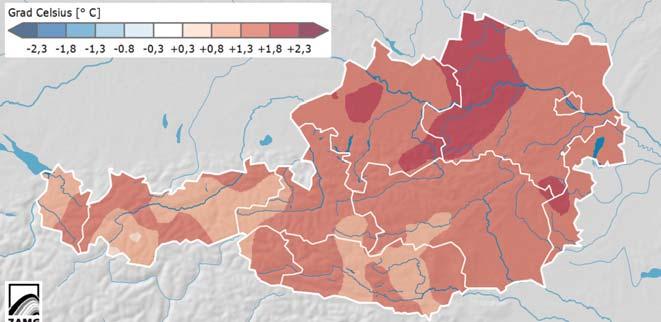 at ANDAMENTO METEO KÄRNTEN Abstract Nearly all months of 2015 (apart from September and October) were considerably warmer than the 30-year climate averages from 1981 to 2010, in some cases even new