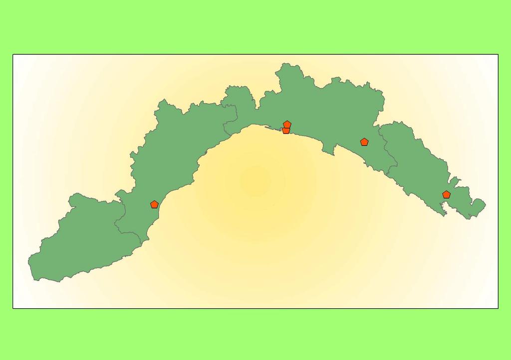 LIGURIA MAPPA LIGURIA 5 apiari campionati 13,6 colonie