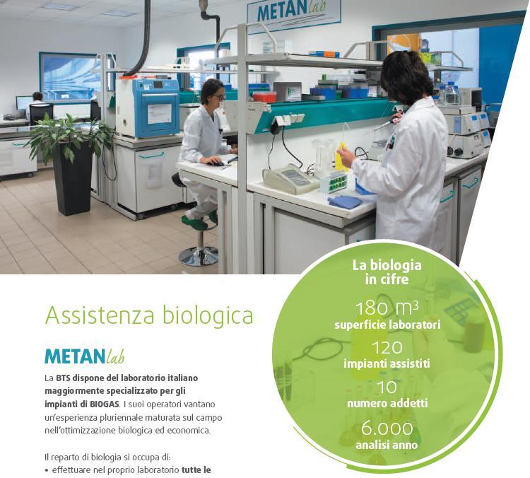 Service e laboratorio di biologia Primo laboratorio italiano specializzato nel