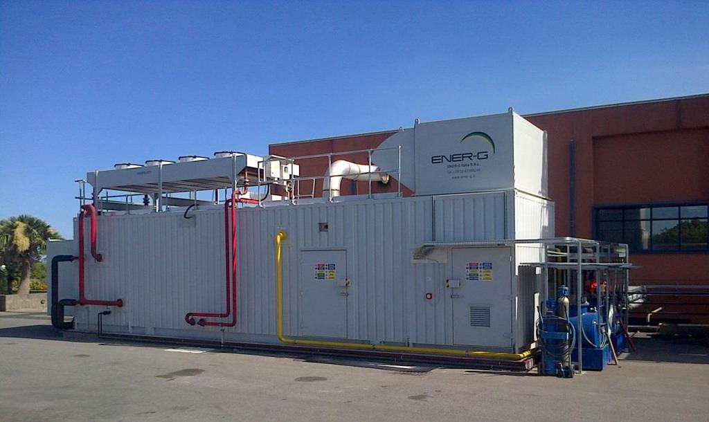 SIFI L impianto di Cogenerazione Soluzione finanziata Ener-g con formula DEP 10 anni (Circa 1,1 M di investimento) Potenza 975 kwe con caldaia a recupero per produzione vapore 1 ton/h 7 bara Nuovo