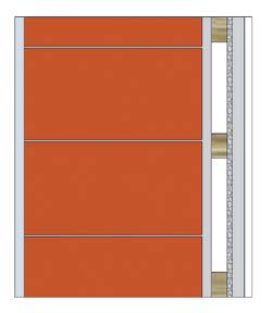 con Over-foil Multistrato 19 0,25 Equivalente ad isolamento realizzato con 12 cm di isolante tradizionale con λ 0,040 W/m 2 K OK 65% detrazione fiscale Esempio di isolamento di parete esistente in