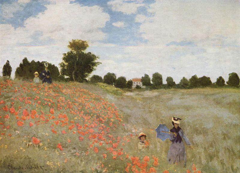 Caratteri fondamentali Claude Monet, I papaveri, 1873.