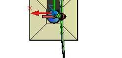 Fig. 2.1 Proiezione dell ombra indotta dall aerogeneratore con rotore perpendicolare alla linea sole - recettore Fig. 2.2 Proiezione dell ombra indotta dall aerogeneratore con rotore in linea con il sole ed il recettore - la posizione del sole sia tale da indurre una luminosità sufficiente.