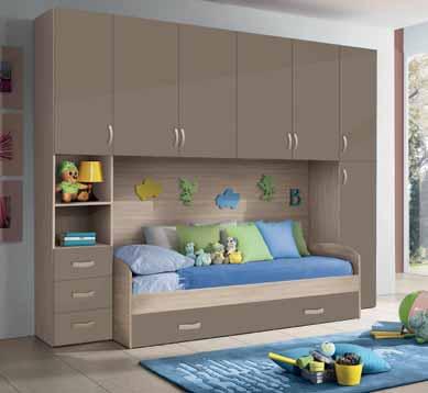 284,5x86,5h236 740,00 740,00 colore: olmo/lampone