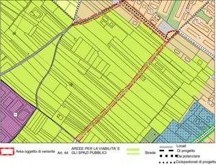 ELIMINAZIONE DELLA STRADA DI COLLEGAMENTO TRA VIA CERERE E VIA VERONA PREVISTA CON CATEGORIA LOCALE DI PROGETTO ELIMINAZIONE DELLA